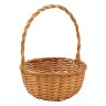 Корзина плетеная с ручкой Ива, медовый