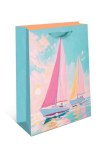 Пакет подарочный стандарт плюс Парусная яхта, вырубка, ламинация, печать