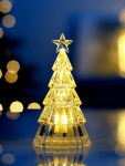Фигурка световая Елочка со звездой, 1 LED, свечение тёплое белое ЧЗ