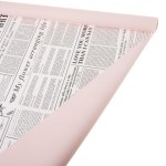 Пленка матовая "Газета", Розовый
