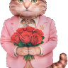 Фигура Кот Романтик, Сатин
