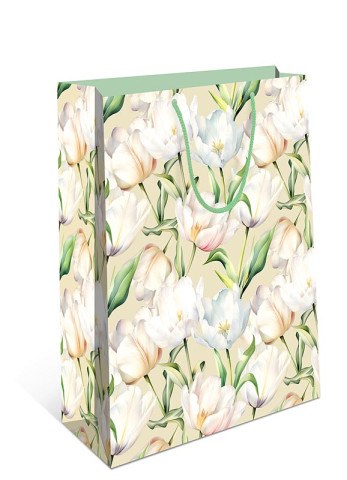 Пакет подарочный Нежные тюльпаны
