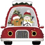 Фигура Новогодний автомобильчик