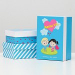 Подарочная коробка "Любовь это…", голубой