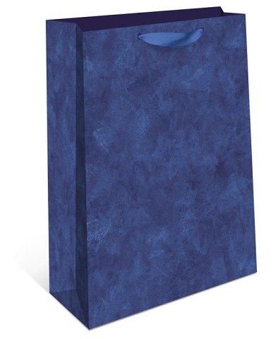 Пакет подарочный стандарт плюс Синий меланж