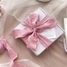 Лента декоративная жатая текстиль Нежно-розовый, Нежная волна