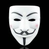Карнавальная маска, Аноним, Белый (Гай Фокс)