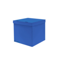 Коробка-сюрприз Синяя ,самосборная крышка