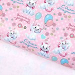 Бумага упаковочная глянцевая "С днем рождения", кошечка Мари