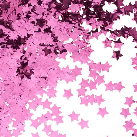 Распродажа Конфетти фольга Звезда, Розовый, Металлик