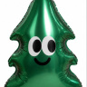 Фигура 3D на подставке Новогодняя елочка, Смайлик #нг