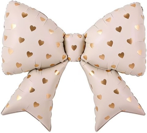 Фигура Бант, Сердечки, Кремовый