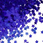 Конфетти фольга Звезда, Королевский синий, Металлик