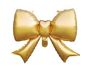 Мини-фигура Бант золотой сатин