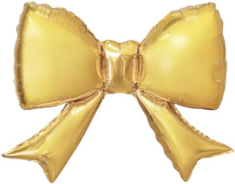 Мини-фигура Бант золотой сатин
