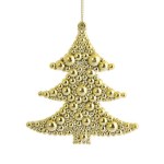 Елочное украшение Ёлочка в золоте