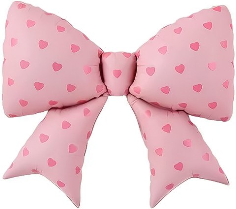 Фигура Бант, Сердечки, Розовый