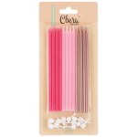 Свечи Розовый микс, Металлик