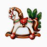 Ёлочная игрушка - подвеска новогодняя «Лошадка-качалка»