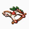 Ёлочная игрушка - подвеска новогодняя «Лошадка-качалка»