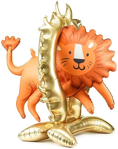 Шар 3D Фигура на подставке, Цирк, Смелый лев