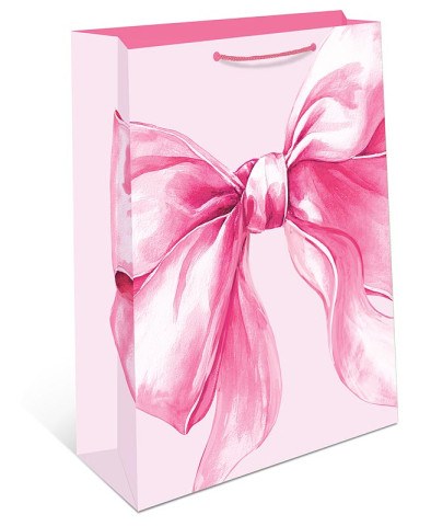 Пакет подарочный Розовый бант