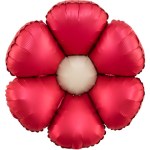 Фигура Цветок, Ромашка (надув воздухом), Красный, Сатин