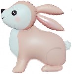 Фигура 3D, Лесной Зайка, Розовый, Сатин