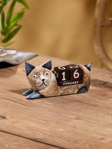 Вечный календарь «Кошка», дерево