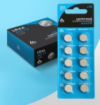 Батарейка алкалиновая (щелочная) Luazon, LR44, AG13, блистер
