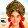 Кокошник карнавальный «Гроздья рябины» Русские узоры Честный знак