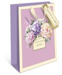 Пакет подарочный премиум В этот прекрасный день, сиреневый, глиттер