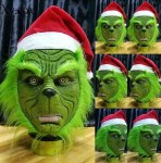 Маска латексная карнавальная Гринч, 3D