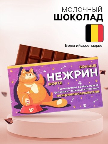 Шоколад молочный «Нежрин - форте»