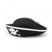 Шляпа Пиратская с серебряной лентой