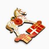 Ёлочная игрушка деревянная «Конь с подарками»