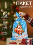 Пакет подарочный новогодний, для сладких подарков «Бусинка»
