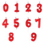 Свеча-цифра Красная