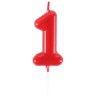 Свеча-цифра Красная