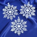 Украшение ёлочное "Снежинка", белый