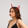 Ободок для волос карнавальный «Чёртик», красный