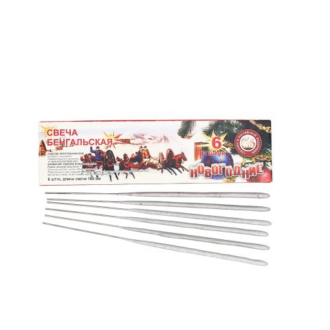 Бенгальская свеча "Новогодние" (артикул СБ160Н6)