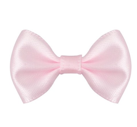 Набор атласных бантиков для декора, Нежно-розовый