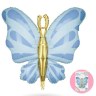 Фигура, Изящная бабочка, Голубой, Сатин