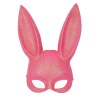 Маска «Зайка» розовая с блестками