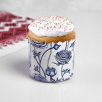 Форма бумажная для кекса, маффинов и кулича "Фарфор"  МИКС