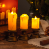 Набор светодиодных свечей в подсвечниках