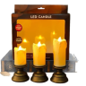 Набор светодиодных свечей в подсвечниках