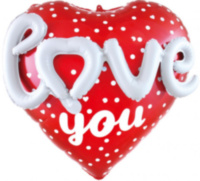 Фигура Сердце 3D Love (признание в любви), Красный