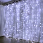 Новогодняя светодиодная гирлянда "Занавес" 300 Led, IP14, Холодный Белый